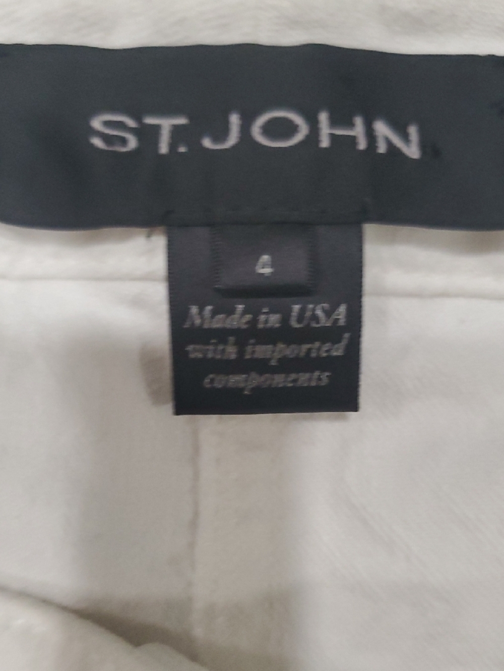 St. John Crisp White Cropped Ankle Jeans - Picture 6 of 12